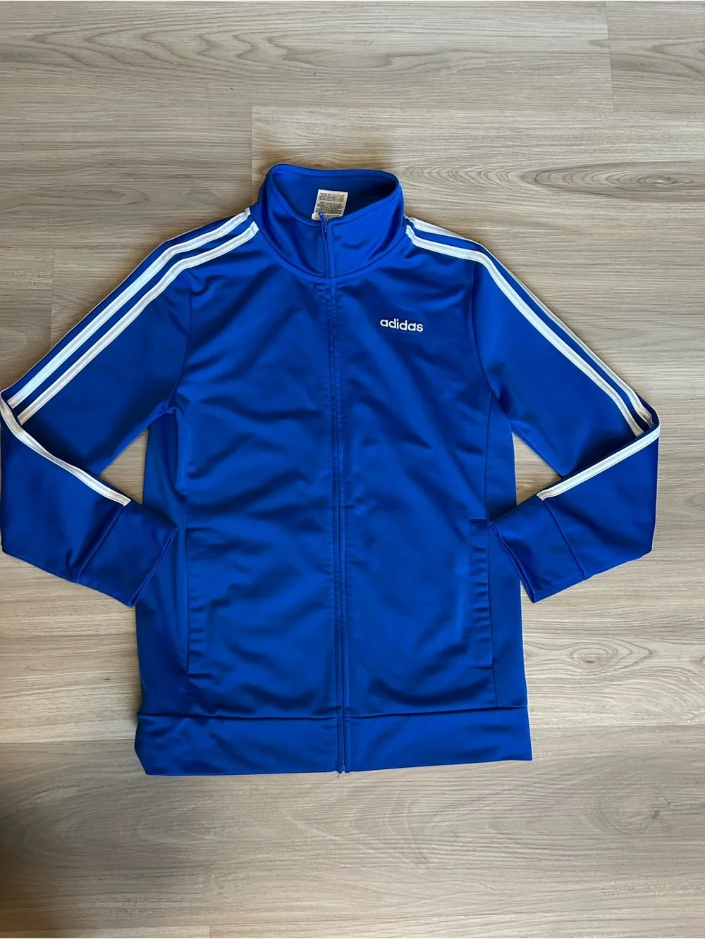 adidas Youth (10/12)  Royal Blue Track Jacket with White 3-Stripes